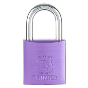 Brinks 38mm Purple Anodized Aluminum Solid Body Padlock