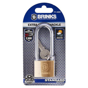 Brinks 40mm Solid Brass Keyed Lock with 2" Shackle