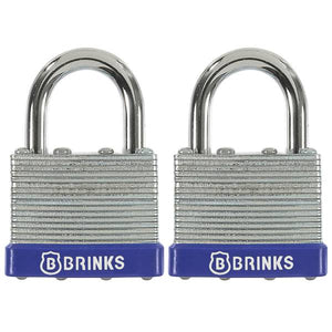 Brinks 2-Pack 40mm Laminated Steel Padlock