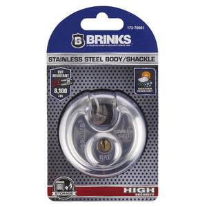Brinks 70MM Stainless Steel Keyed Discus Padlock