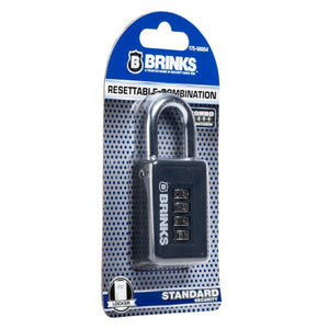 Brinks 40mm 4-Dial Resettable Combination Sport Padlock