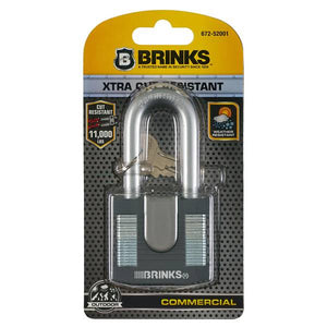 Brinks 50mm 2" Shackle Laminated Steel Padlock
