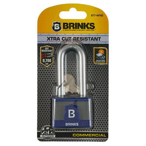 Brinks 44MM XT Series 2-3/8" Shackle Commercial Laminated Steel Padlock