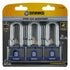 Brinks 3-Pack 44MM XT Series 2-3/8" Shackle Commercial Laminated Steel Padlock