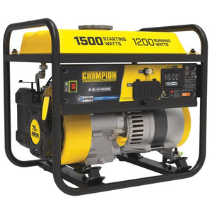 Champion Power Equipment 1200-Watt Portable Generator with CO Shield