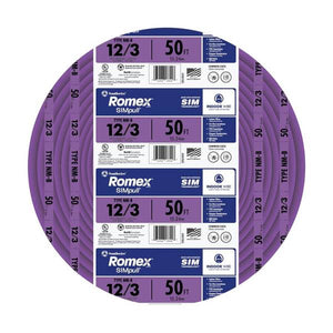 Southwire 50' 12/3 NM W/G Indoor Wire
