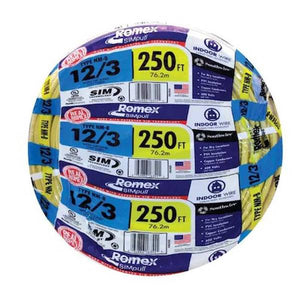 Southwire 250' 12/3 Solid Romex CU NM-B Wire