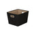 Honey Can Do Medium Black Storage Bin