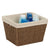 Honey Can Do Medium Brown Lined Basket