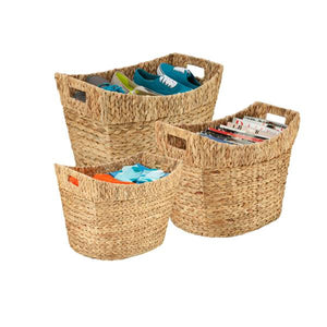 Honey Can Do 3-Piece Nesting Natural Baskets