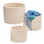 Honey Can Do 3-Piece White Cozy Weave Baskets