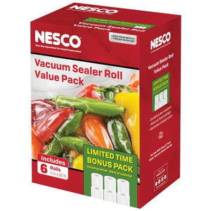 Nesco 6-Pack 11" x 20' Vacuum Sealer Rolls