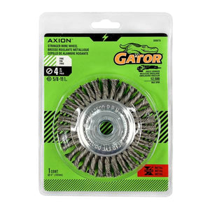 Gator 4" x 5/8-11" Fine Stringer Wire Wheel