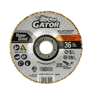 Gator 5" 36 grit HyperGrind Max Ceramic Fiber Disc