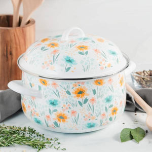 McSunley 6 Quart Porcelain Enamel Dutch Oven
