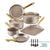Farberware 12-Piece Radiant Nonstick Cookware Set with Prestige Tools