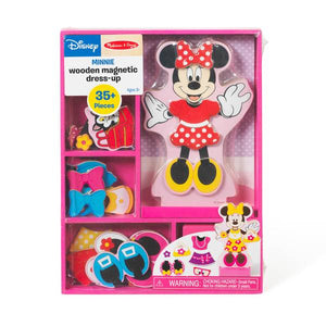 Melissa & Doug Disney Minnie Mouse Magnetic Dress-Up Wooden Doll Pretend Play Set