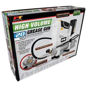 Performance Tool 20V Cordless High Volume Grease Gun