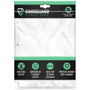 CardGuard 50-Count 9-Pocket Sheet Pages