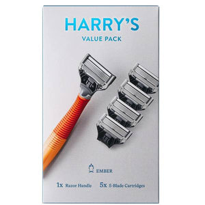 Harry's 6-Pack Non-Disposable Razor Handle - Orange