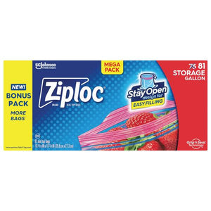 Ziploc 81-Count Gallon Storage Bag Mega Pack