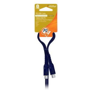 Power Up 8ft Braided Cable Type C to Type C