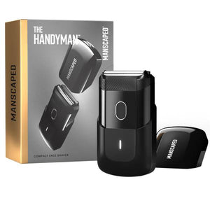 MANSCAPED The Handyman Compact Face Shaver, Portable SkinSafe Men's Travel Facial Hair Razor