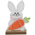 Transpac Imports Inc. Wood Bunny with Carrot Large