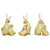 Transpac Imports Inc. Duck and Duckling with Bunny Ears Figurine Assortment