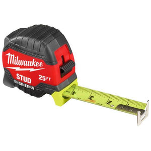 Milwaukee 25ft STUD Tape Measure with Engineer's Scale