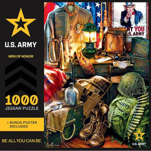 Masterpiece Puzzle 1000-Piece Men of Honor U.S. Army Puzzle