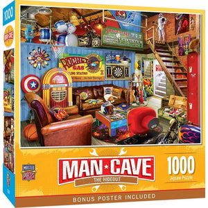 Masterpiece Puzzle 1000-Piece The Hideout Man Cave Puzzle