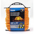 King Chain 3/8" x 50' Diamond Braid Polypropylene Rope, Reflective Orange