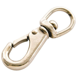 King Chain 4-1/2" Swivel Eye Boat Snap, Nickel-Plated Bronze