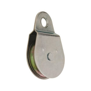 King Chain 2-1/2" Fixed Eye Heavy-Duty Single Rope Pulley