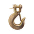 King Chain 3/8" Grade 70 Gold Chromate Clevis Slip Hook with Latch