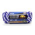 King Chain 3/8" x 50' Smooth Braid Polypropylene Derby Rope, Blue/White