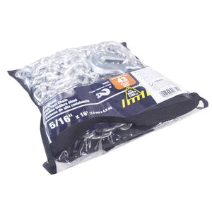 King Chain 3/8" x 16' Grade 43 Zinc Tow Chain