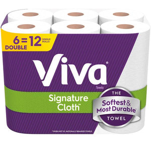 Viva 6-Pack Signature Cloth Double Roll Paper Towels