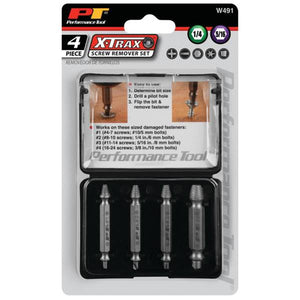 Wilmar 4-Piece X-Trax Screw Remover Set