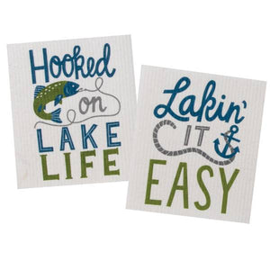 Kay Dee Designs 2-Pack Tranquility Lake Swedish Fun Cloth Set