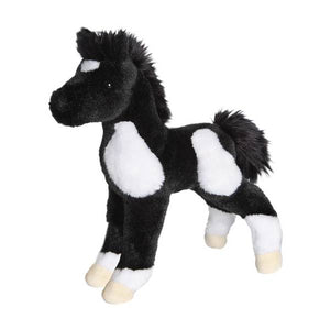 Douglas Cuddle Toys Runner Black/White Foal