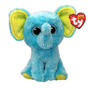 Ty Trunkles Blue Elephant Plush