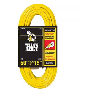 Southwire 50' 14/3 SJTW Outdoor Heavy-Duty 15 Amp Contractor Extension Cord