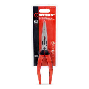Crescent 8" Z2 Long Nose Plier with Dual Material Grip Rawhide Handle