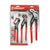 Crescent 3 Piece Z2 K9 Straight Jaw Dipped Handle Tongue and Groove Plier Set
