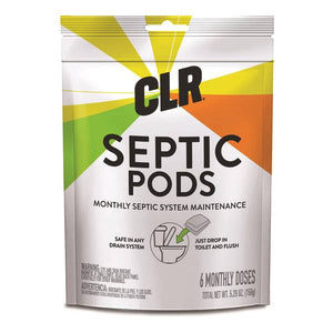 CLR Brands Septic System Pods, 6 Doses