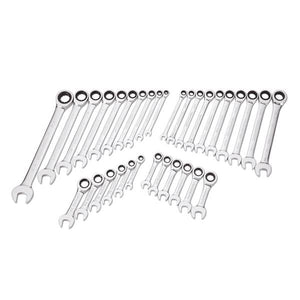 GearWrench 32 Pc. 72-Tooth 12 Point SAE/Metric Standard/Stubby Combination Ratcheting Wrench Set