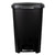 Hefty StepOn Trash Can, Black, 12.2 Gallon