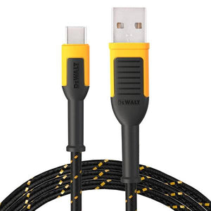 DEWALT Reinforced Braided Cable for Type C to USB 4 ft.